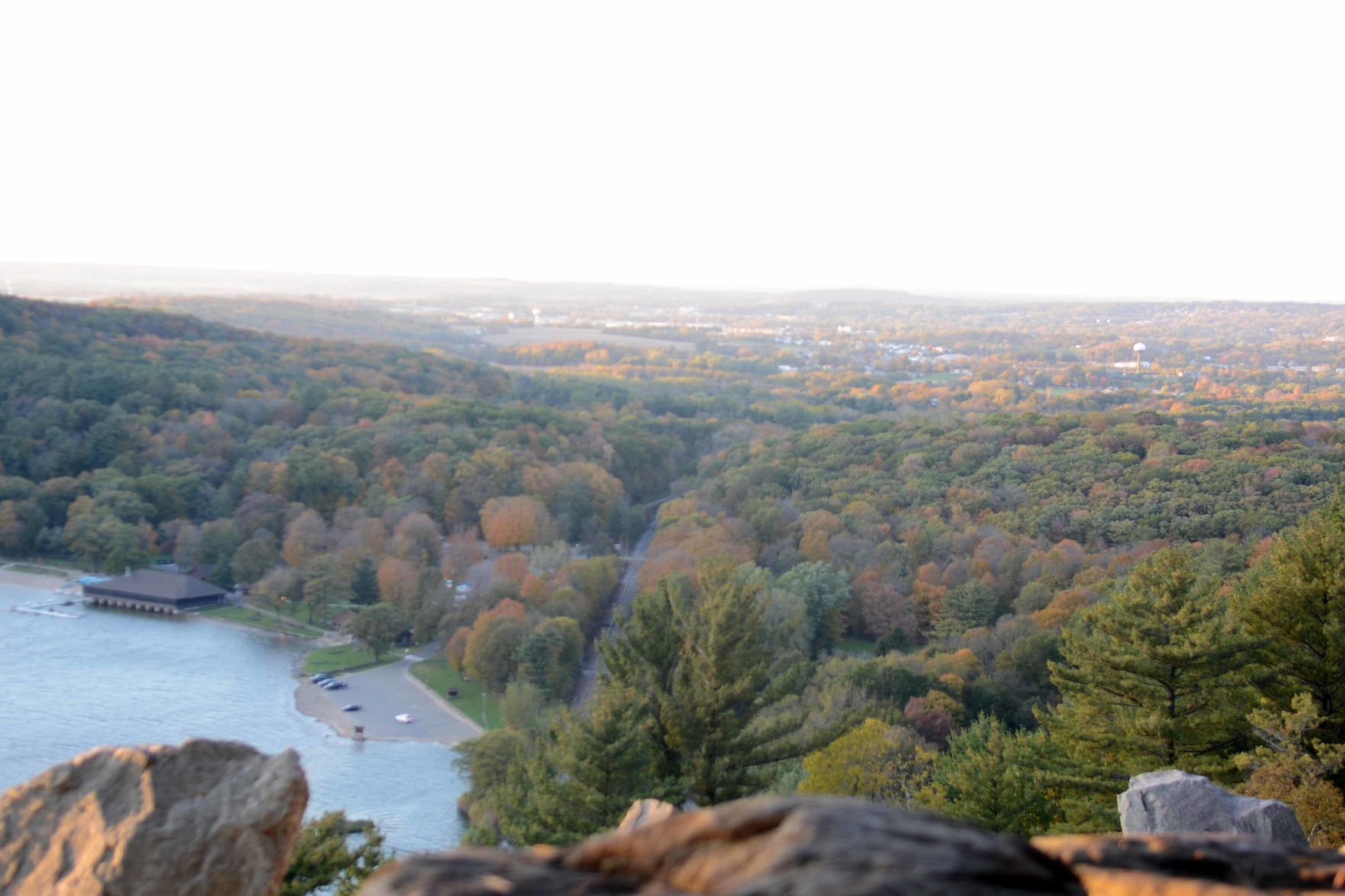 Devil's Lake shows autumn colors, Oct. 18